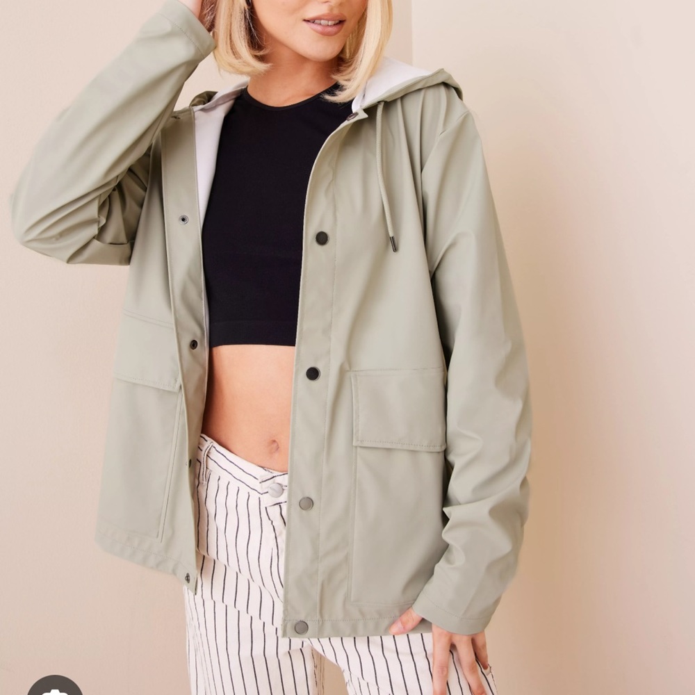 RAINS Unisex Short Hooded Coat